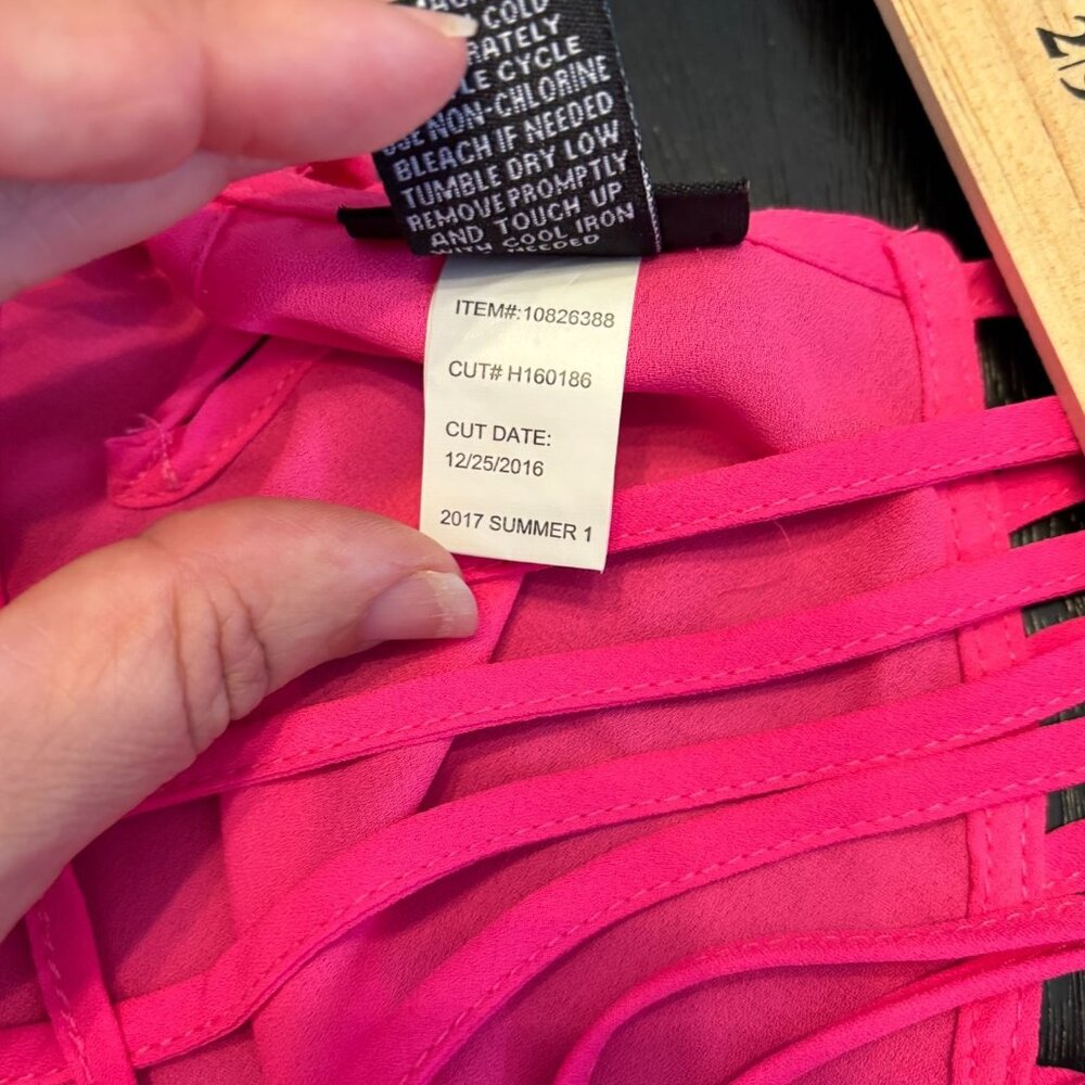Torrid Womens Hot Pink Strappy Tank Top Torrid Size 2 2X - Picture 3 of 10